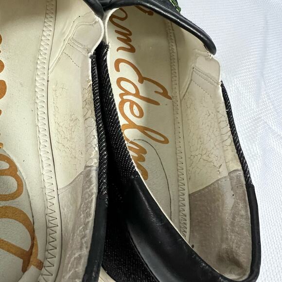 SAM EDELMAN Evelina Pear Apple Jeweled Embroidered Sneaker Women 9 - Picture 12 of 14